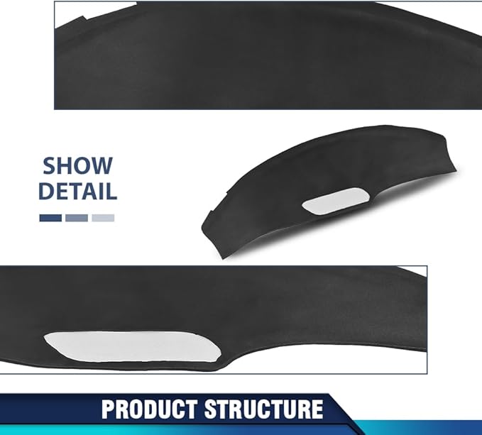 PIT66 Dash Cover Dashboard Bezel Compatible with Pontiac Firebird 1993 1994 1995 1996 Black Instrument Panel