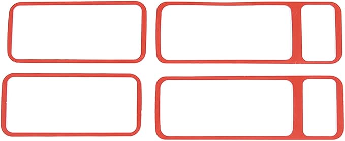 Inner Door Handle Bowl Cover Trim Car Inner Door Bowl Protector Compatible with INEOS Grenadier 2020-2024 Soft Carbon Fiber Interior Door Handles Cover Trim (Black, Outer)