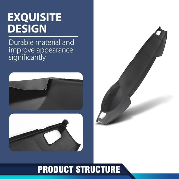 PIT66 Dash Dashboard Cover, Compatible with Land Rover LR3 SE and HSE 2005-2008, Fit Rover Range Rover Sport Supercharged & HSE 2005-2009 Plastic Instrument Panel Black