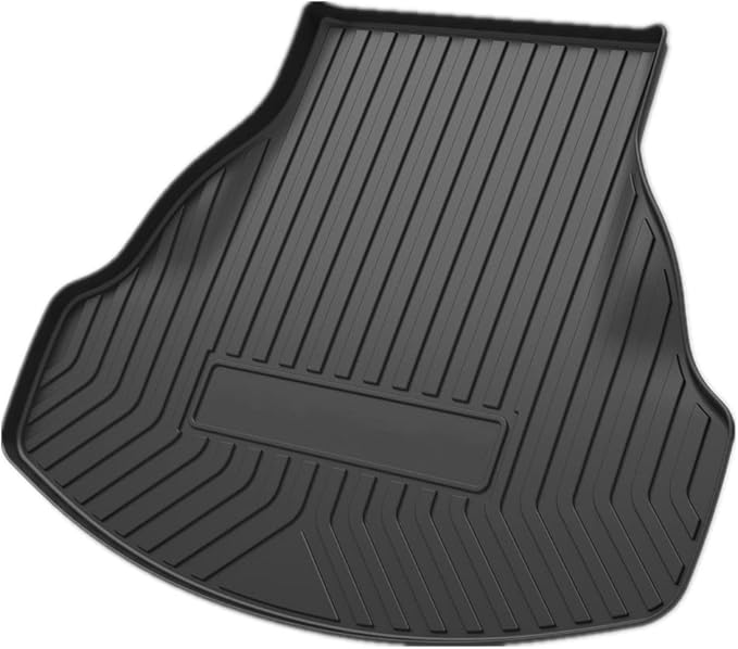 All Weather Rear Cargo Liners Trunk Tray Mats Protector Custom Compatible with 2013 2014 2015 2016 2017 Honda Accord, 3D Waterproof Durable Odorless Flexible Black TPO Accessories