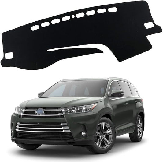 XITER Polyester Dashboard Cover Mat Carpet Dash Nonslip Sun Shade Mat Compatible For Toyota Highlander 2014 2015 2016 2017 2018 2019