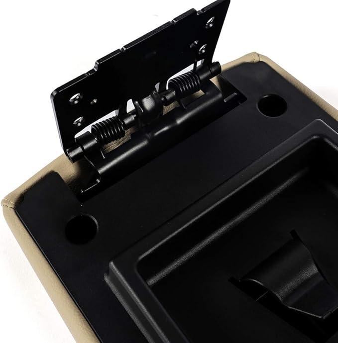 PIT66 Center Consoles Lid, Console Armrest Cover Compatible with Ford Flex 2013 2014 2015 2016 2017 Arm Rest lid, Beige FA8Z-7406024-AA FA8Z7406024AA