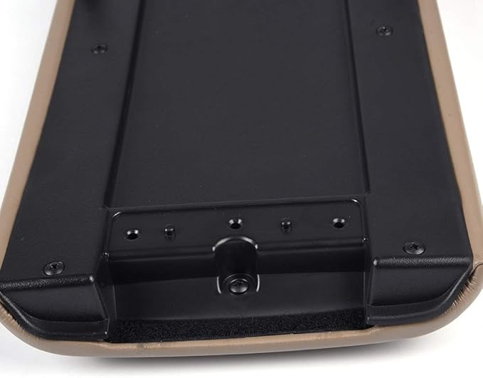 PIT66 Center Console Lid, Compatible with 1997-2000 Ford Explorer/1997-2001 Mercury Mountaineer/2001-2002 Ford Explorer Sport Trac Beige