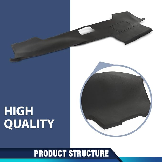 PIT66 Dash Bezel Cover Compatible with Toyota 4Runner 2003-2009 Black Plastic Dashboard Instrument Panel