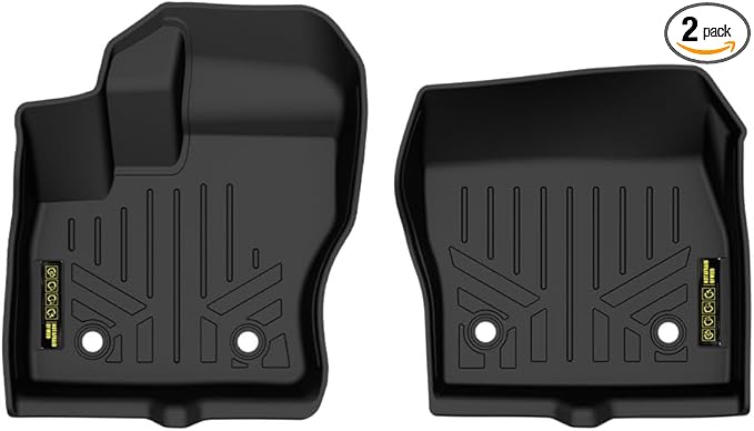 TPE Floor Mats Fit Ford Transit Connect 2014-2021, 1st Row Truck Accessories Cargo Liners All Weather Protection 2PCS