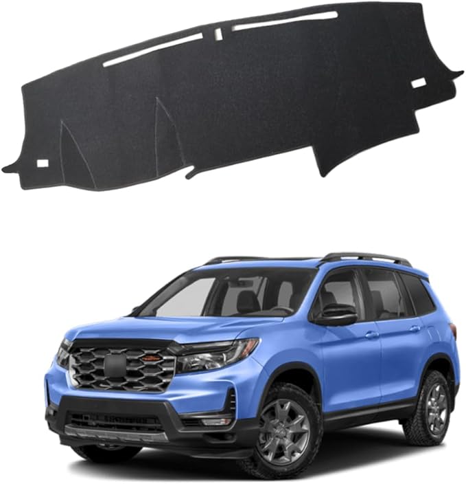 XITER Polyester Dashboard Cover Mat Carpet Dash Nonslip Sun Shade Mat Compatible For Honda Passport 2019 2020 2021 2022 2023 2024 2025.