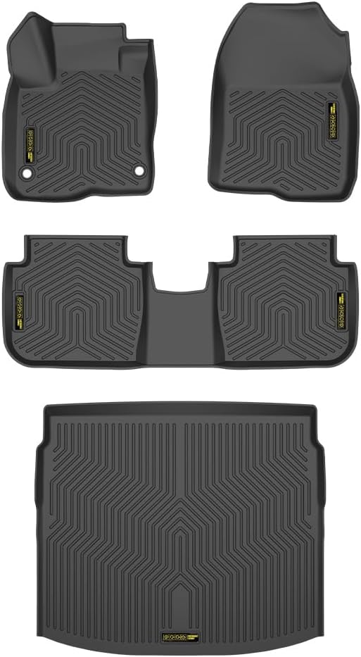 DOTCOM TPE Floor Mats Fit Honda CRV 2023 2024 2025(Include Hybird) Floor Liners, All Weather Custom Fit Protection 1st & 2nd & 3rd Row Truck Mats Cargo Liner Accessories,alfombras para carro 4PCS