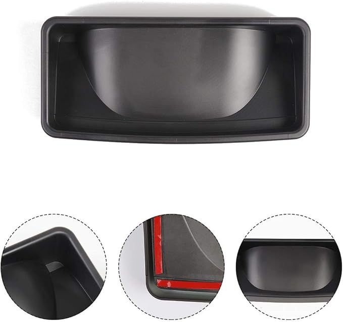 RT-TCZ JK Dashboard Storage Organizer Tray Phone Sunglasses Box Container for 2007-2010 Jeep Wrangler JK JKU Unlimited