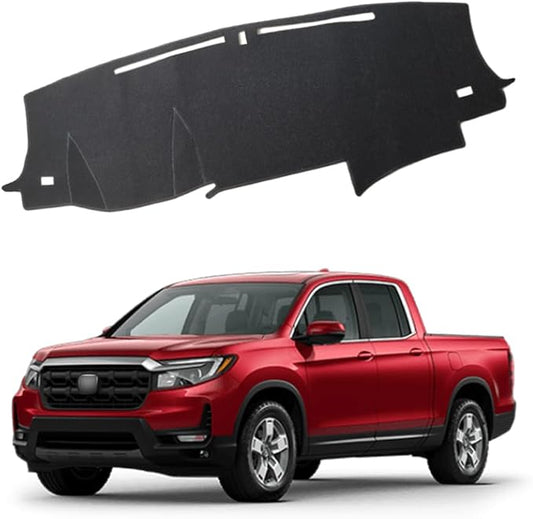 XITER Polyester Dashboard Cover Mat Carpet Dash Nonslip Sun Shade Mat Compatible For Honda Ridgeline 2017 2018 2019 2020 2021 2022 2023 2024 2025.