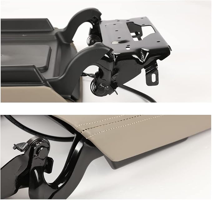 PIT66 Center Console Armrest Lid w/Charger Compatible with Chevy Tahoe/Suburban/GMC Yukon/Yukon XL 2015-2019 Console Cover Armrest Lid 0227083AA L0227083AA Brown