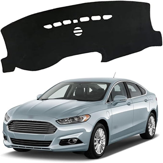 XITER Polyester Dashboard Cover Mat Carpet Dash Nonslip Sun Shade Mat Compatible For Ford 2013-2020 Fusion.