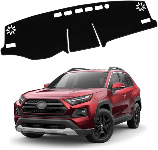 XITER Polyester Dashboard Cover Mat Carpet Dash Nonslip Sun Shade Mat Compatible For Toyota RAV4 2019 2020 2021 2022 2023 2024