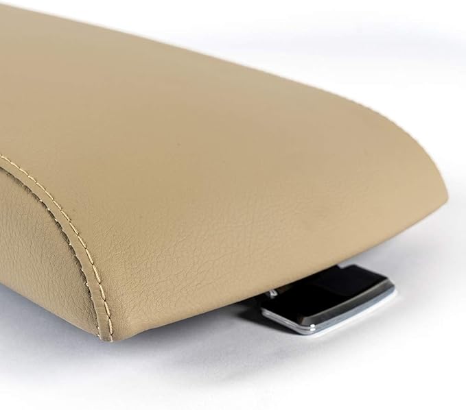 PIT66 Center Consoles Lid, Console Armrest Cover Compatible with Ford Flex 2013 2014 2015 2016 2017 Arm Rest lid, Beige FA8Z-7406024-AA FA8Z7406024AA