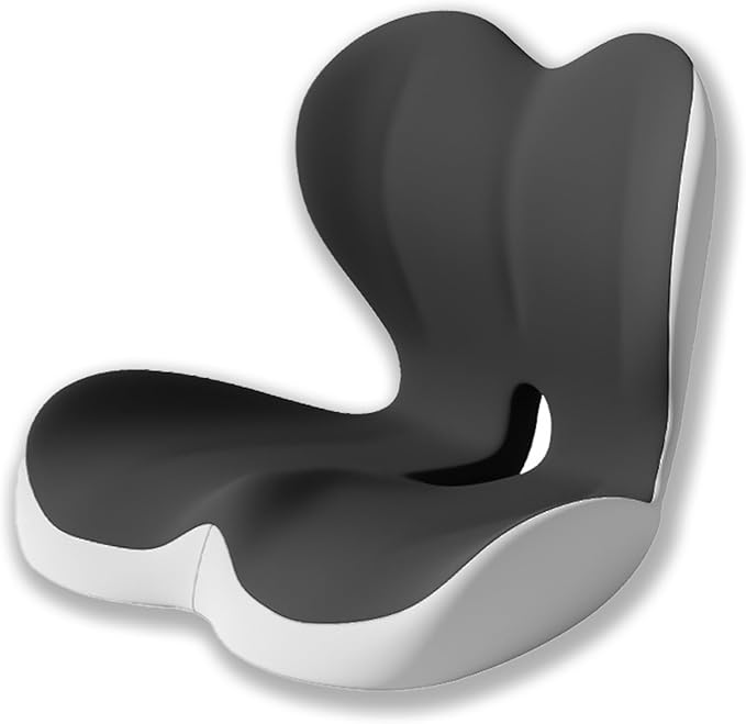 Seat Cushion Premium Ergonomic Memory Foam Car & Office Chair Seat Cushion - Orthopedic Lumbar Support for Back Pain Relief, Non-Slip Design for Car, Truck, Home Chair & Office Seat