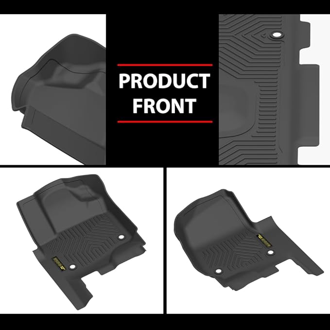 TPE Floor Mats Cargo Liners All-Weather Protection Compatible with Ford Expedition 2018-2025 with 2nd Row Bucket Seats Only for Carpet Flooring 1st & 2nd & 3rd 5PCS alfombras para carro