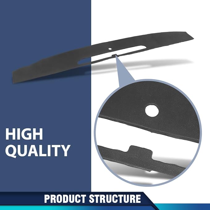 PIT66 Dash Cover Dashboard Panel Compatible with Cadillac Escalade ESV 2007-2014 Fit Cadillac Escalade EXT and Hybrid 2007-2013 Black Instrument Panel