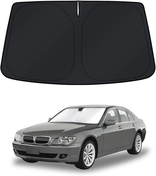 KUST Windshield Sun Shade for BMW 7 Series E65/E66/E67/E68 2001-2008 Window Accessories Shade Sun Cover Foldable Block UV Rays Keep Car Cooler