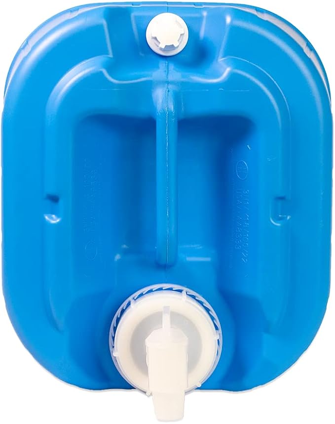 5 Gallon Stackable Water Containers (3-Pack) | 100% Food Grade, BPA-Free | Durable Indoor Outdoor Storage Large Water Jug | Camping Accessories, Survival Gear, Prepper Supplies