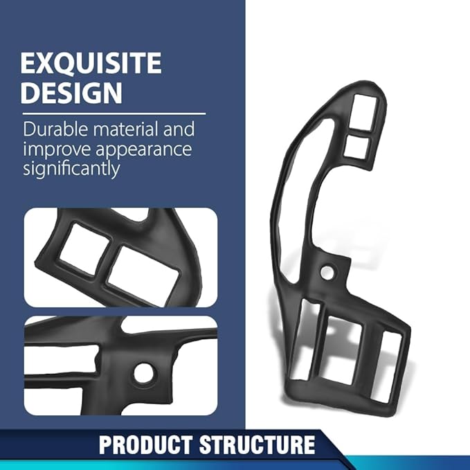 PIT66 Dash Bezel Cover W/adhesive, Compatible with Chevy Cavalier LS Sport 2002-2005/ Cavalier Z24 2000-2002/ Cavalier Base LS 2000-2005 Dashboard Panel