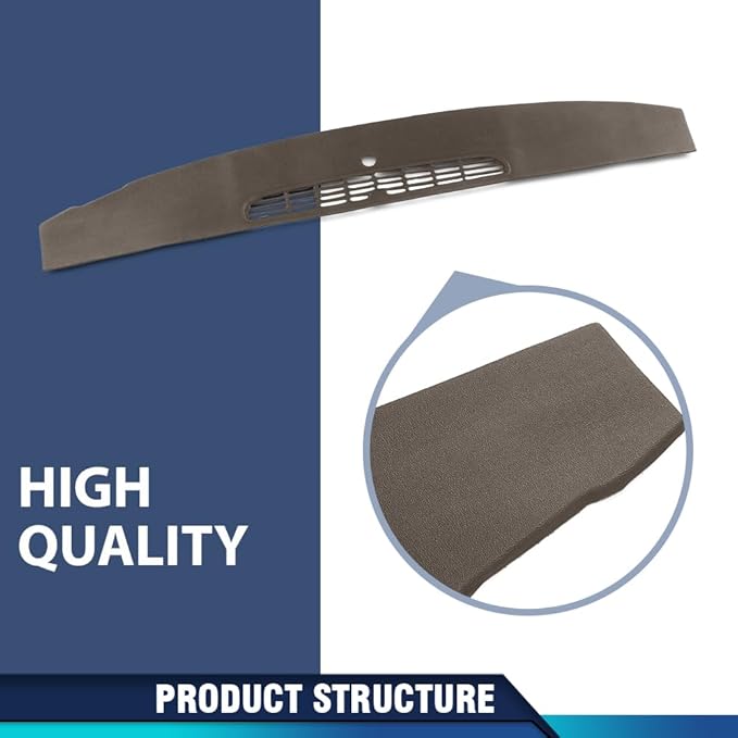 PIT66 Dash Panel Defrost Vent Dashboard, Compatible with Chevy Tahoe Avalanche Suburban & GMC Yukon/XL/Denal & Cadillac Escalade 2007-2014, Fit Chevy Silverado GMC Sierra 2007-2013 Brown