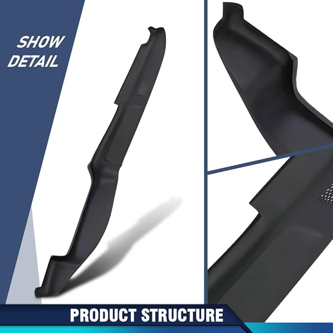 PIT66 Dash Cover Dashboard Bezel Compatible with Toyota Pickup 1979 1980 1981 1982 1983 Without Side Window Defrost Only Dark Blue Instrument Panel