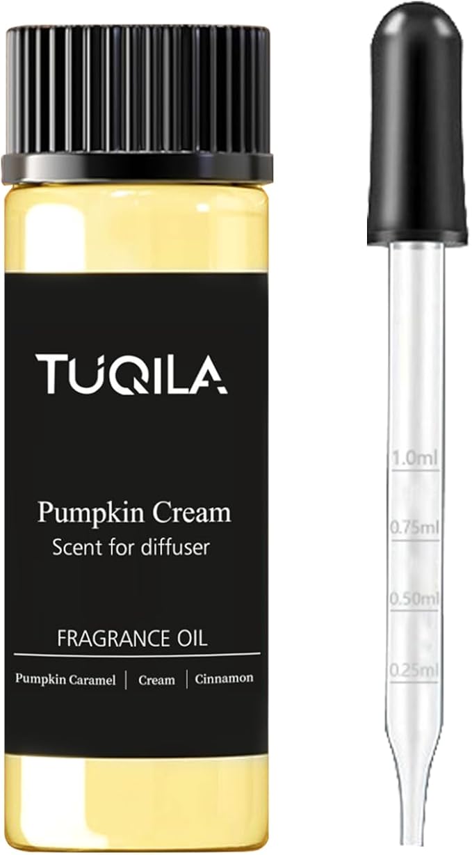 Waterless Diffuser Oil Pumpkin Cream 20ML Sampler, Essential Scent Oil Usage Cold Air Waterless Diffuser, Hotel Luxury Air Scents Oils & Fragrance for Home