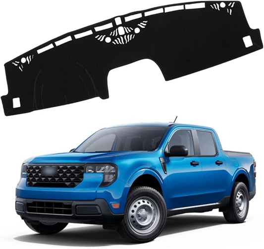 XITER Polyester Dashboard Cover Mat Carpet Dash Nonslip Sun Shade Mat Compatible For Ford 2022-2025 Maverick.