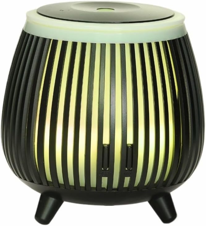 Essential Oil Diffuser Humidifier 140 mL with LED Mood Light,Quiet Aromatherapy Air Freshener for Bedroom,Office,Car or Travel,White