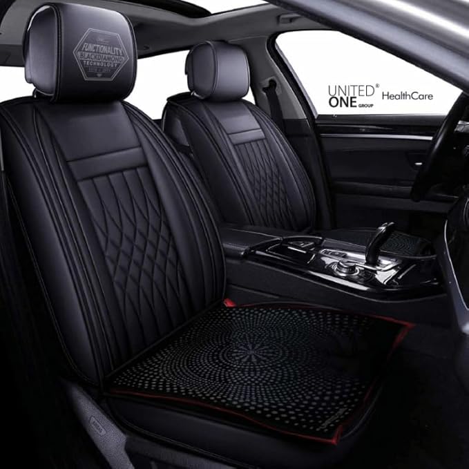 UOG (United One) Advanced Seat Pad – Improve Circulation, Relieve Pain & Stay Healthy While You Sit | Black Diamond Carbon & Nano Silver Technology | Made in The U.S.A.