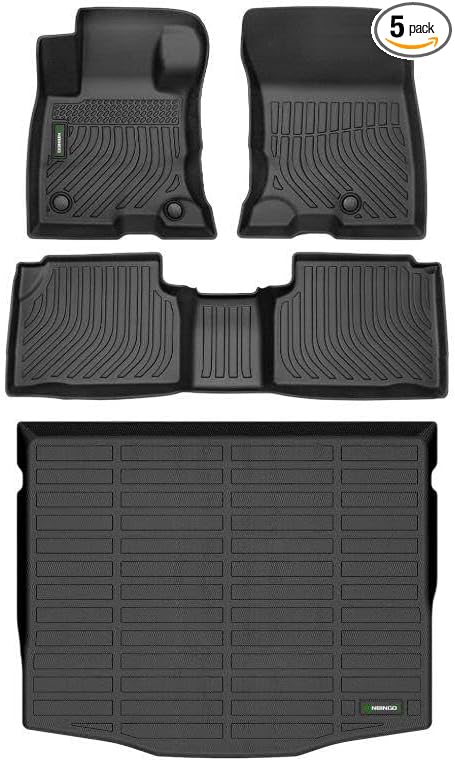 Floor Mats & Cargo Liner Set Custom Fit for Mazda CX-30 2020-2024 2025, All Weather Protection for Car Mats Anti-Slip TPE Odorless Floor Liners Mazda CX-30 Accessories Waterproof Trunk Mat, Black