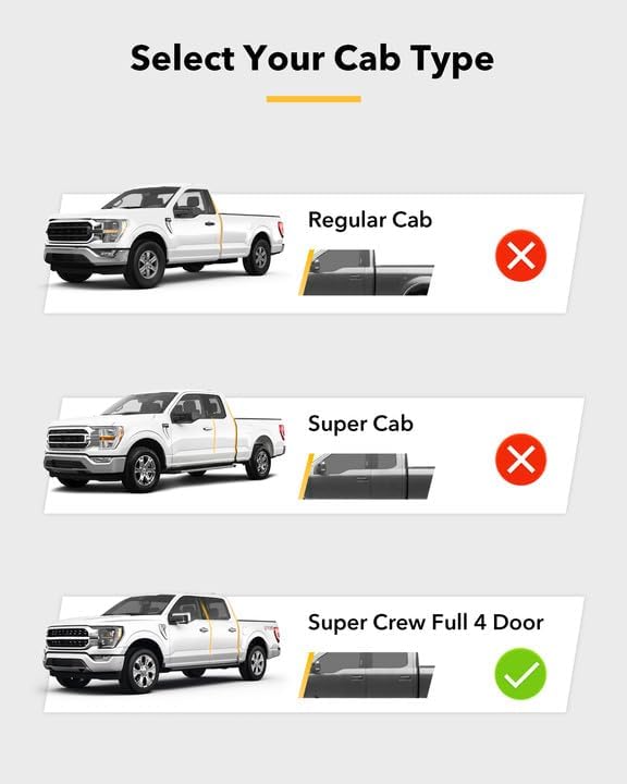 3W Floor Mats Fit for Ford F150/F-150 Lightning SuperCrew Cab 2015-2024 2025, TPE All Weather Custom Fit Car Accessories 1st Only Car Liners Black (Not Fit for Vinyl Floor)