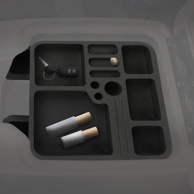 PIT66 Front Floor Center Console Compatible with Ford F150 F250 F350 Bronco 1978-1996 Floor Console Organizer Inserts 2PCS