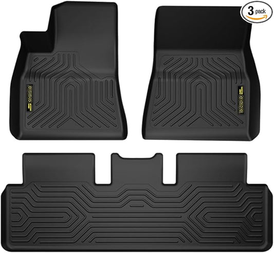 ANDPLAY TPE Floor Mats Liners Compatible with Tesla Model 3 2017-2023 Sept Old Style Not Fit 2023 Oct-2024 New Model All Weather Protection Black Floor Liners alfombras para carro