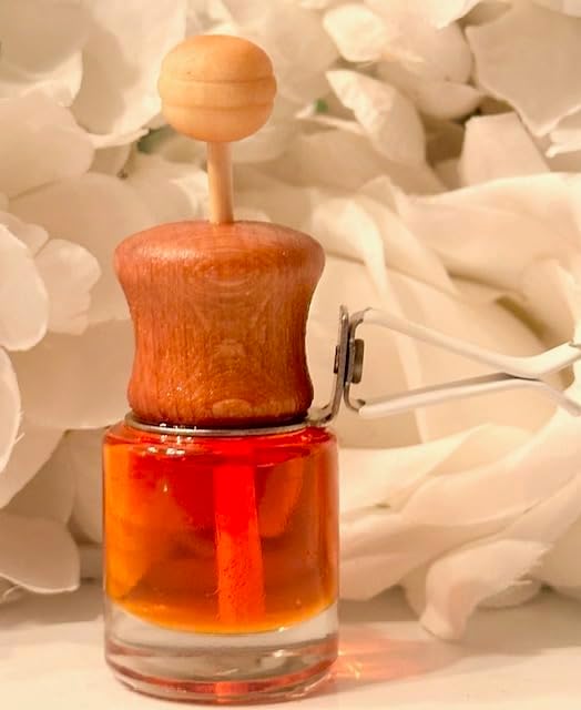 Aromatic Car Air Freshener Diffuser with Essential Oils- Handmade, Long Lasting Scent, Eliminate Unwanted Odors, Organiv & Vegan, 130 Fragrances (Pumpkin Pie, Single Diffuser)