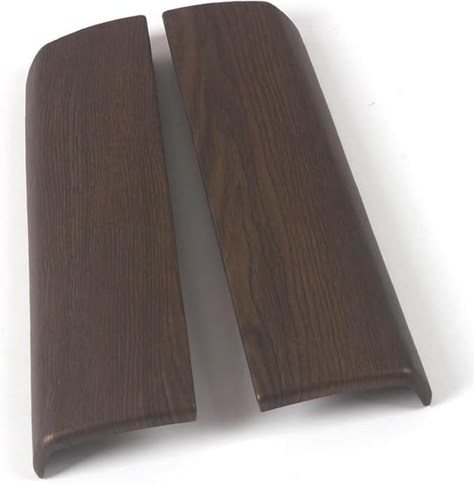 Auto Parts Compatible with Nissan New Rogue 2021 2022 2023 2024 2025Inner Center Console Armrest Box Cover Trim Protector Cap (Peach Wood) ABS 2PCS