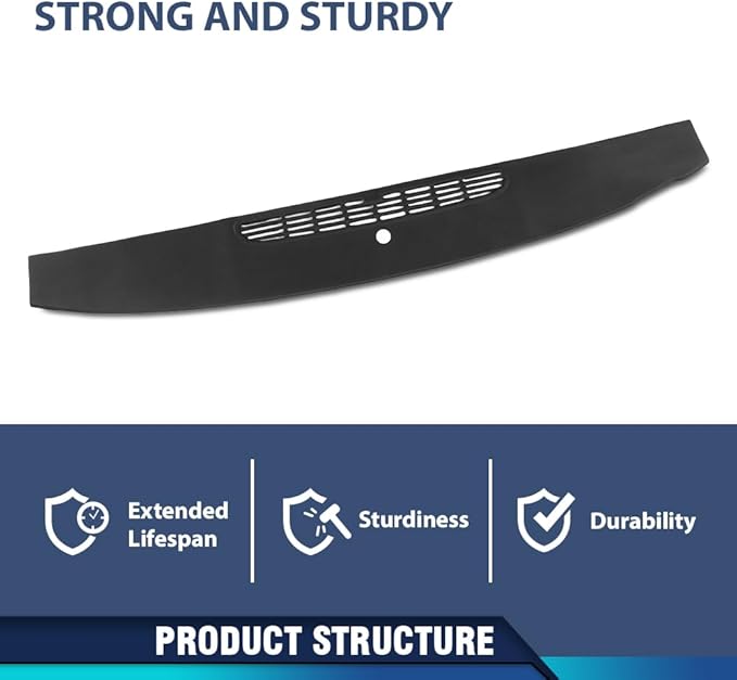 PIT66 Dash Panel Defrost Vent, Compatible with Chevy Tahoe Avalanche Suburban & GMC Yukon/XL/Denal & Cadillac Escalade 2007-2014/ Silverado Sierra 2007-2013 Dashboard Instrument Black