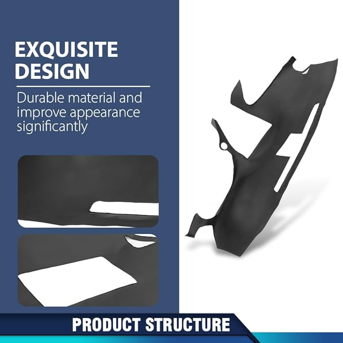 PIT66 Dash Cover Dashboard Panel Compatible with LX IS250/IS350 C 2010 2011 2012 2013, Fit LX IS250/IS350 Base 2006 2007 2008 2009 2010 2011 2012 2013 Black