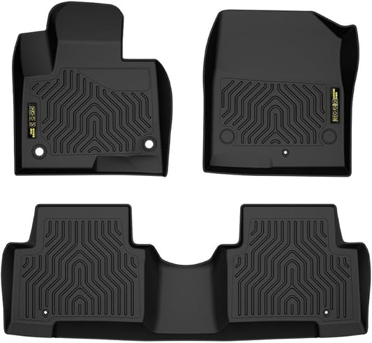 DOTCOM TPE Floor Mats Fit Hyundai Santa Fe Sport 2013-2018 (Fit 5-Passenger Model only), All Weather Full Cover Protection 1st & 2nd Row Truck Mats Cargo Liner Accessories,alfombras para carro 3PCS