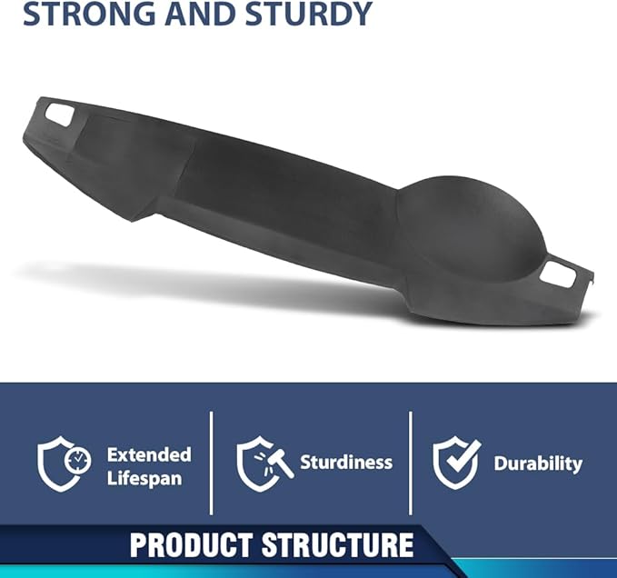 PIT66 Dash Dashboard Cover, Compatible with Land Rover LR3 SE and HSE 2005-2008, Fit Rover Range Rover Sport Supercharged & HSE 2005-2009 Plastic Instrument Panel Black