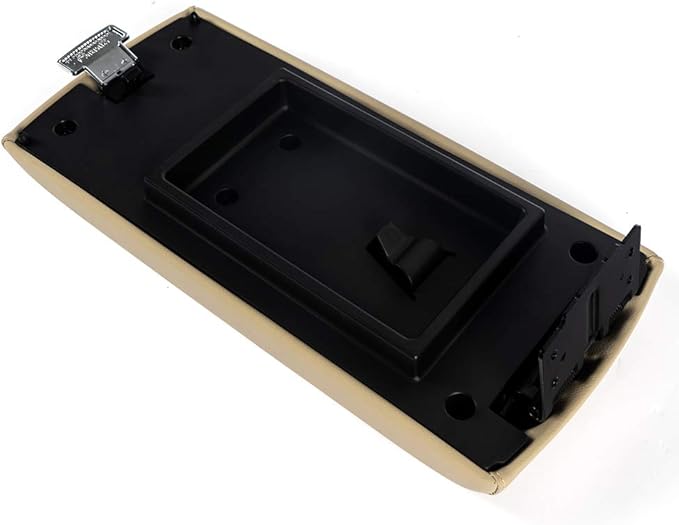 PIT66 Center Consoles Lid, Console Armrest Cover Compatible with Ford Flex 2013 2014 2015 2016 2017 Arm Rest lid, Beige FA8Z-7406024-AA FA8Z7406024AA