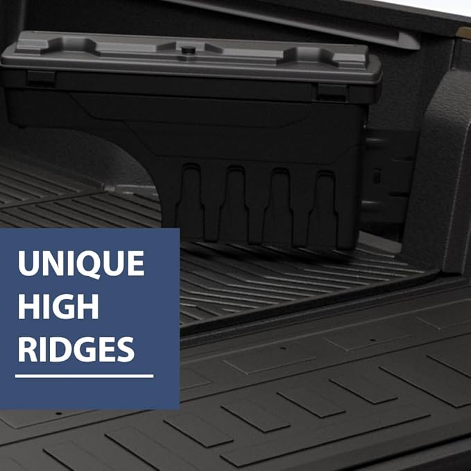 DOTCOM TPE Truck Bed Mat Compatible with Toyota Tacoma 2005-2023/Fit 5ft (60") Short Bed Models, Not Fit 6ft (72") Long Bed Models,All Weather Protection Floor Liners,alfombras para carro 1PC