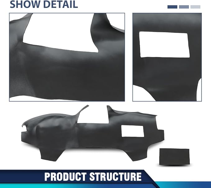 PIT66 Dash Cover Dashboard Bezel Compatible with Toyota Camry 2007 2008 2009 2010 2011 Instrument Panel Gray