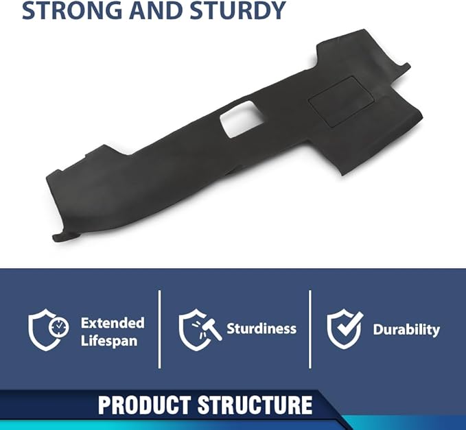 PIT66 Dash Bezel Cover Compatible with Toyota 4Runner 2003-2009 Black Plastic Dashboard Instrument Panel