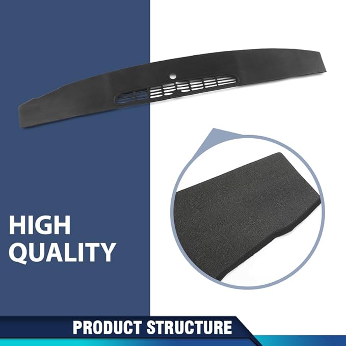 PIT66 Dash Panel Defrost Vent, Compatible with Chevy Tahoe Avalanche Suburban & GMC Yukon/XL/Denal & Cadillac Escalade 2007-2014/ Silverado Sierra 2007-2013 Dashboard Instrument Black