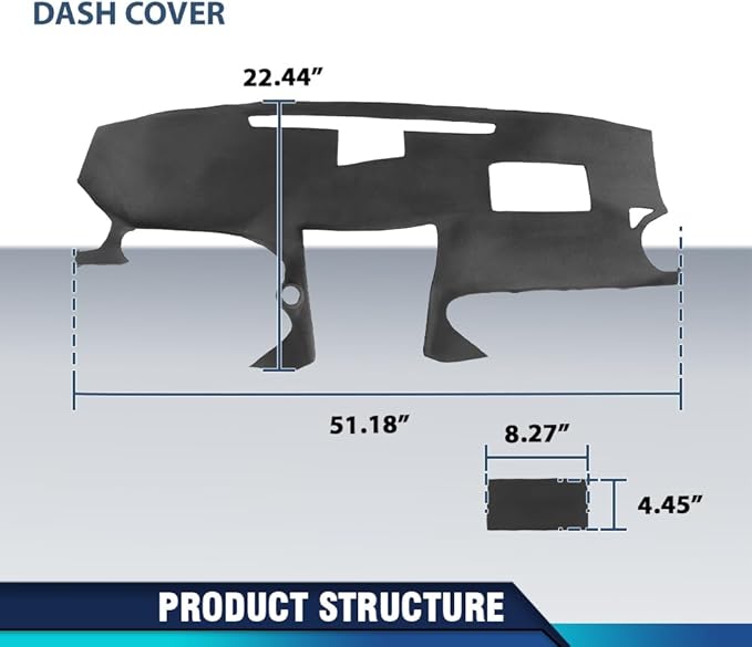 PIT66 Dash Cover Dashboard Panel Compatible with LX IS250/IS350 C 2010 2011 2012 2013, Fit LX IS250/IS350 Base 2006 2007 2008 2009 2010 2011 2012 2013 Black