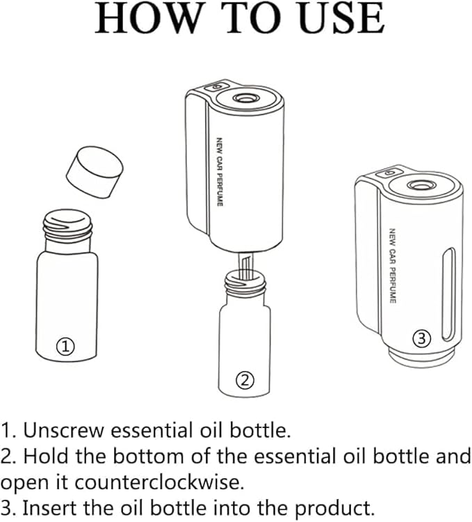 Smart Car Air Freshener with Three Adjustable,2025 New Smart Car AirS Freshener Diffuser Long Lasting, Air Freshener Vent Clips for Car Office Home Bedroom (Diffuser+3Pcs Classics)