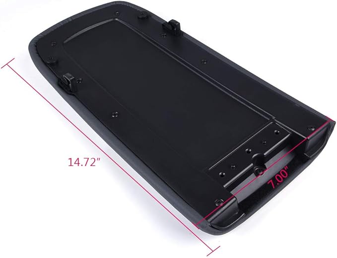 PIT66 Center Console Lid Cover, Compatible with 1997-2000 Ford Explorer/ 1997-2001 Mercury Mountaineer/ 2001-2002 Ford Explorer Sport Trac Gray Armrest Lid Kit 924-883