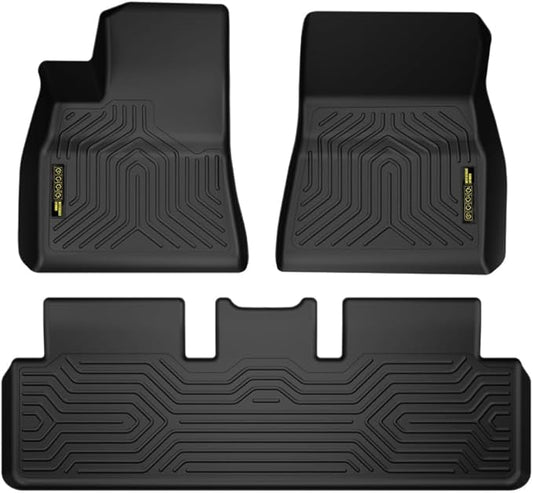 DOTCOM TPE Floor Mats Fit Tesla Model 3 2017-2023 Sept Old Style, Not Fit New Model 2023 Oct-2024, All Weather Protection 1st & 2nd Row Truck Mats Cargo Liner Accessories,alfombras para carro 3PCS