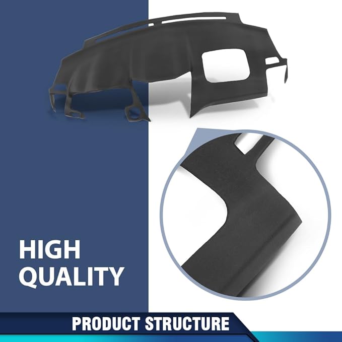 PIT66 Dash Bezel Cover Dashboard Panel Compatible with LX RX330 2004-2006/ LX RX350 2007-2009/ LX RX400h 2006-2008 Black