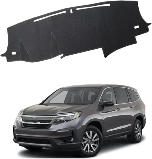 XITER Polyester Dashboard Cover Mat Carpet Dash Nonslip Sun Shade Mat Compatible For Honda Pilot 2016 2017 2018 2019 2020 2021 2022.